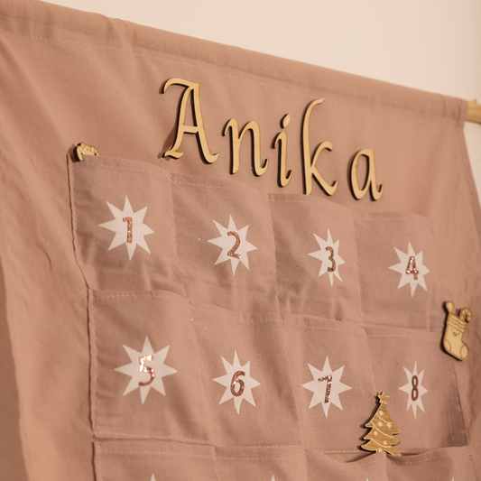 Adventskalender aus Stoff