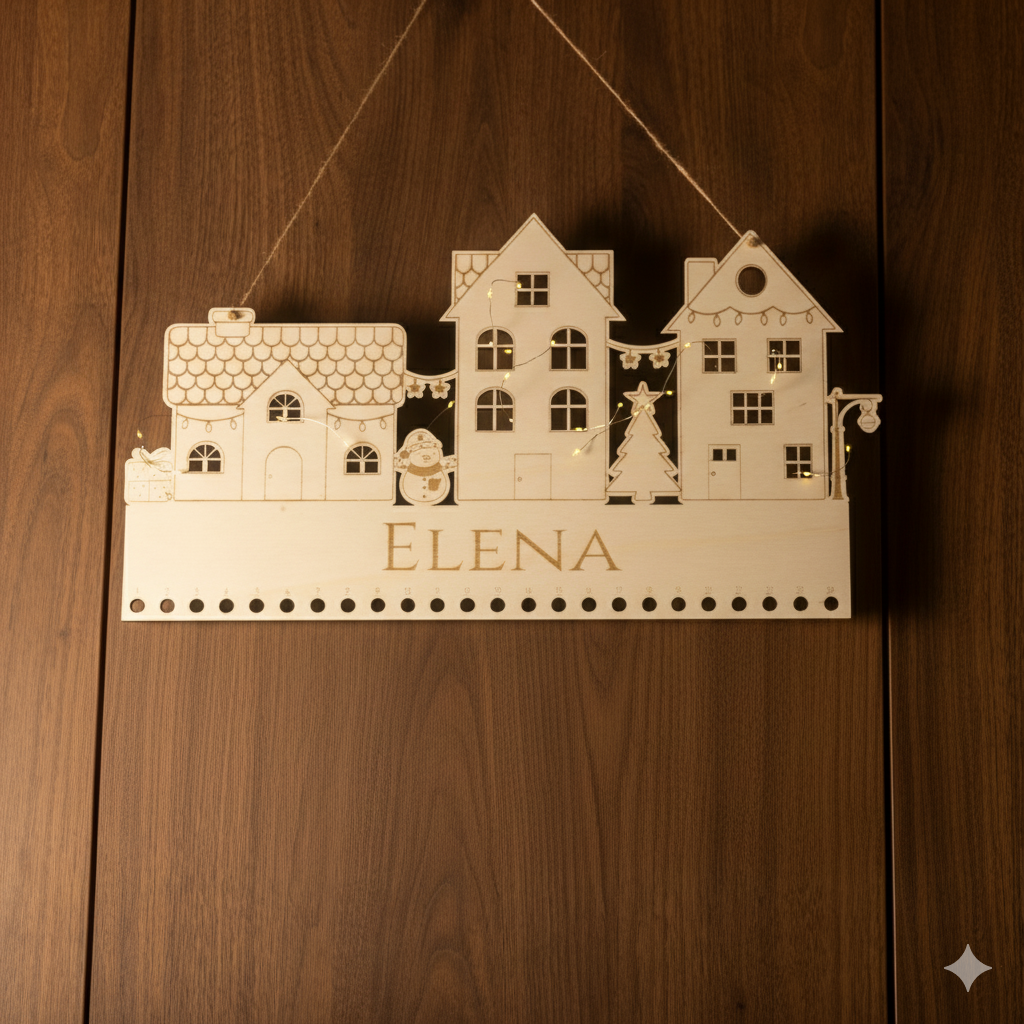 Adventskalender aus Holz