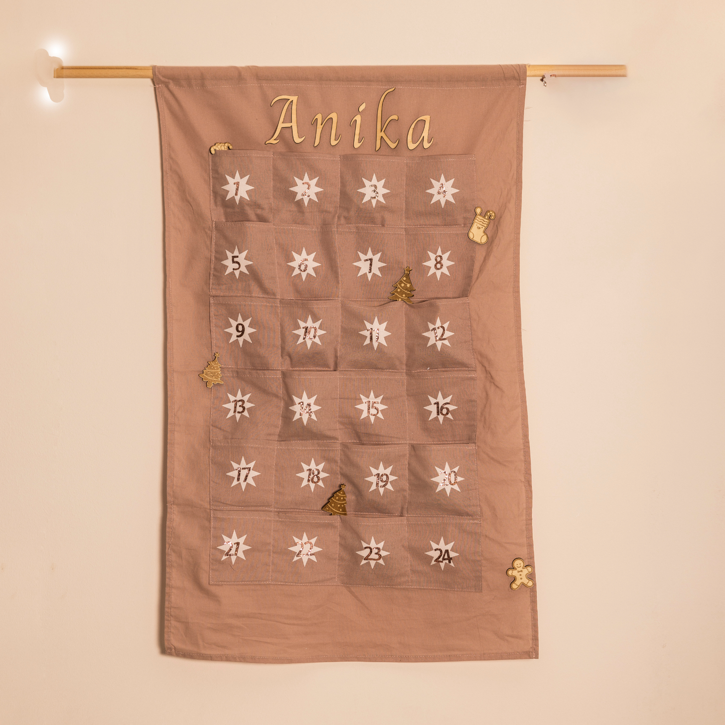 Adventskalender aus Stoff