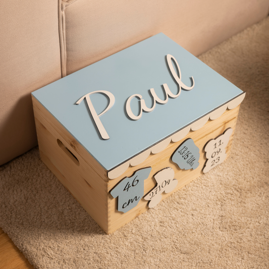 Erinnerungskiste aus Holz