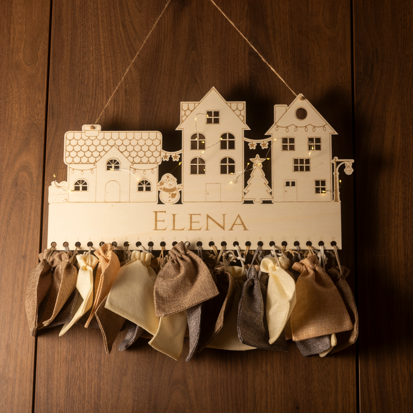 Adventskalender aus Holz