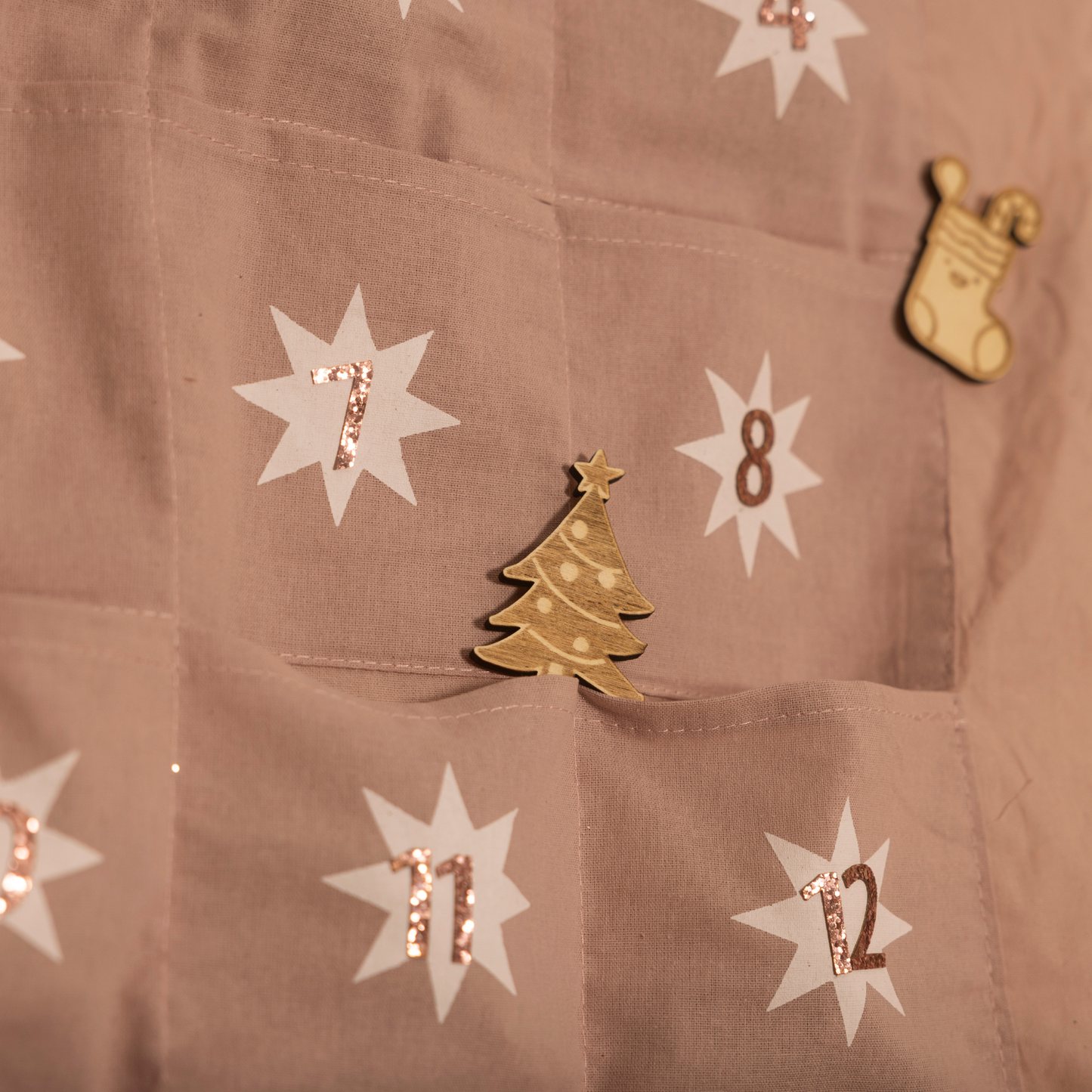 Adventskalender aus Stoff