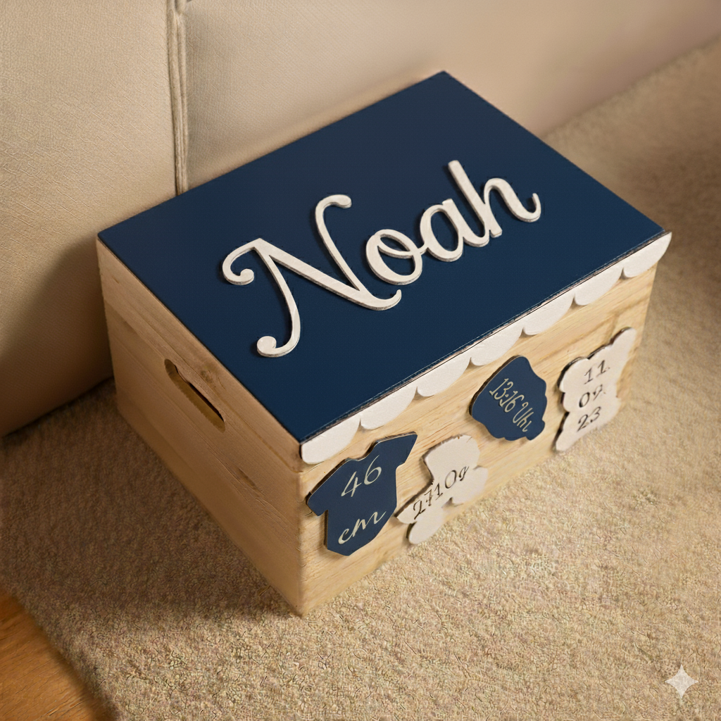 Erinnerungskiste aus Holz