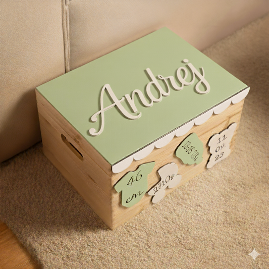 Erinnerungskiste aus Holz