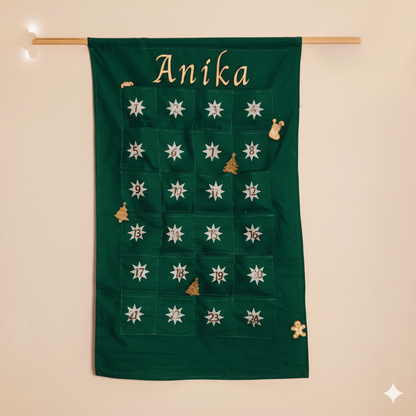 Adventskalender aus Stoff