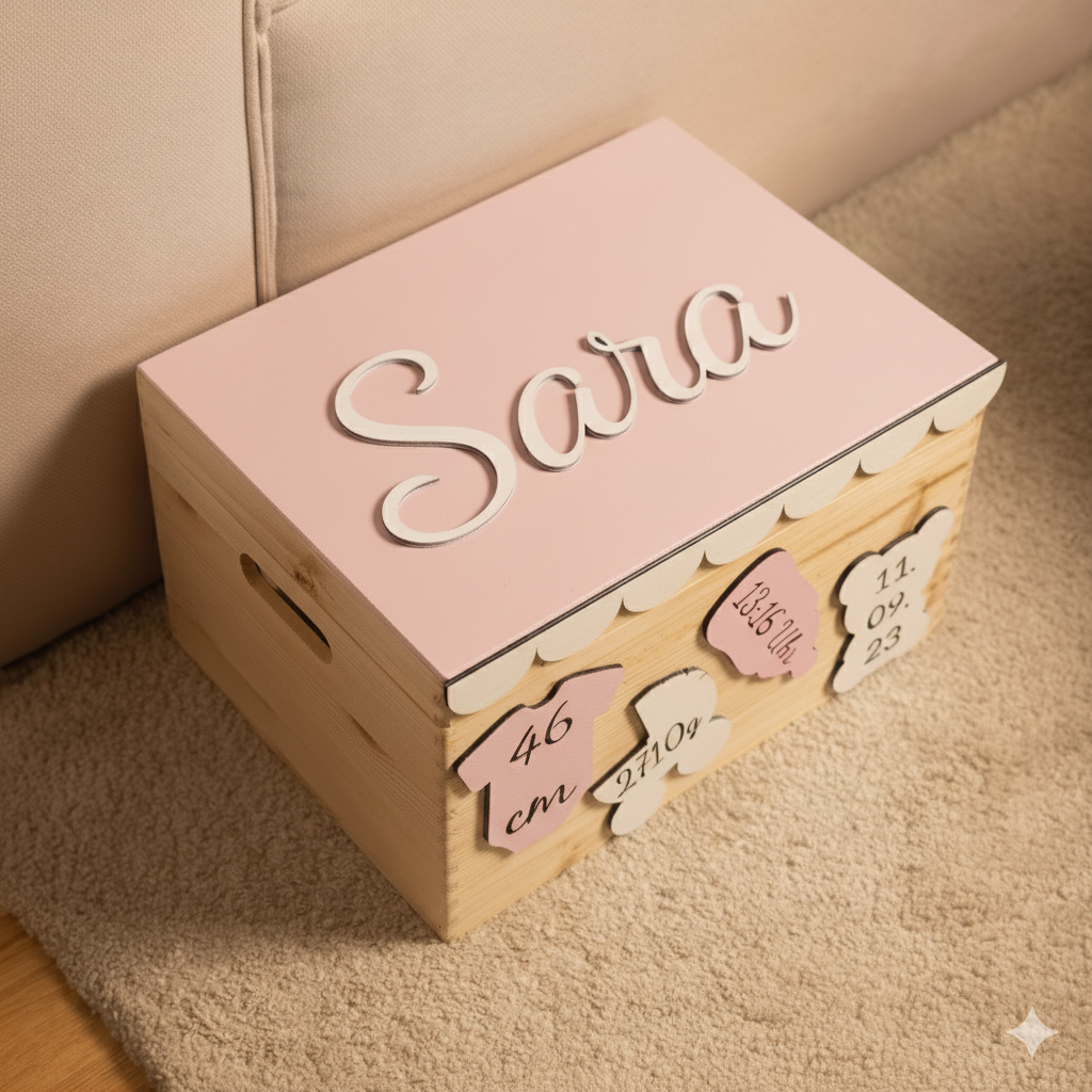 Erinnerungskiste aus Holz