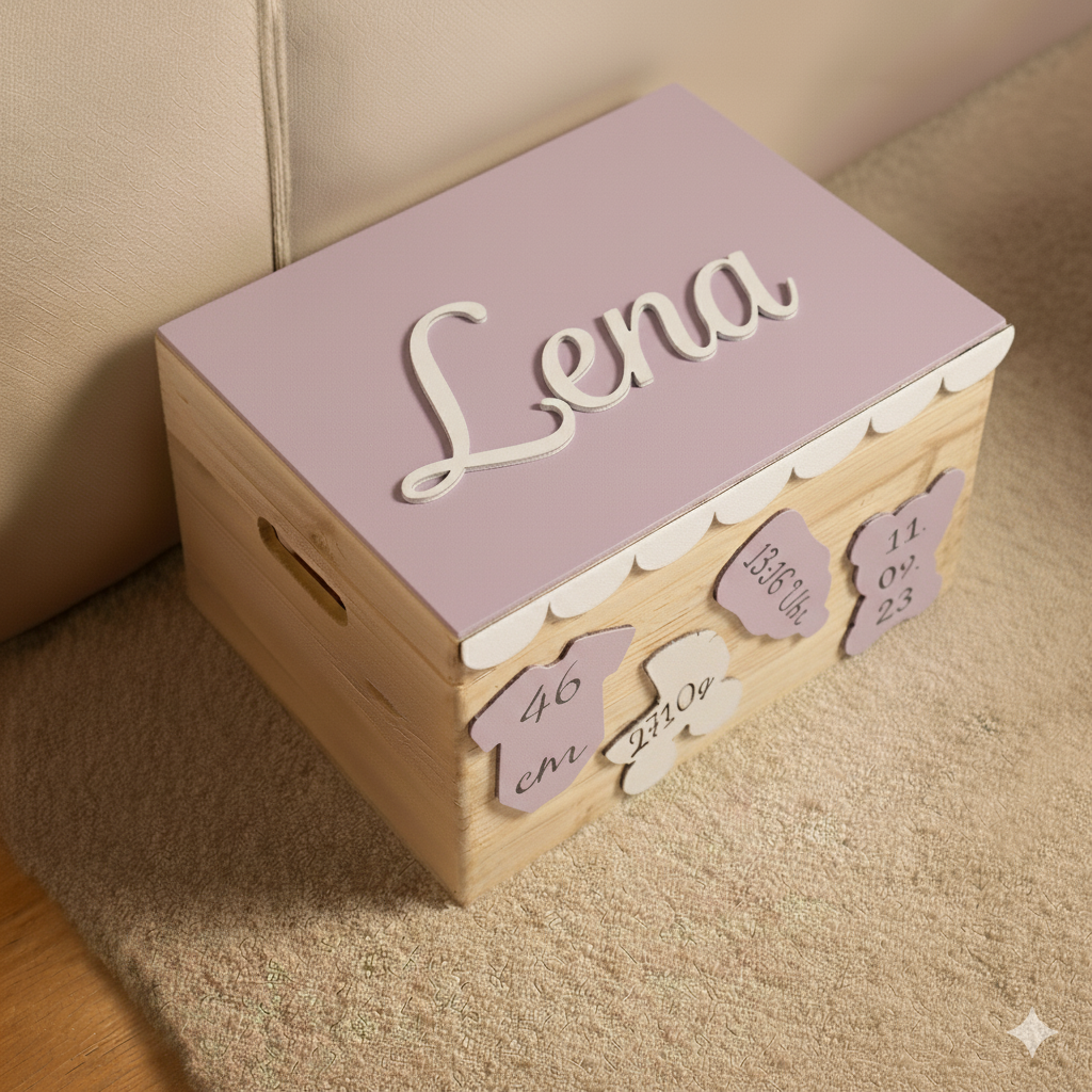 Erinnerungskiste aus Holz