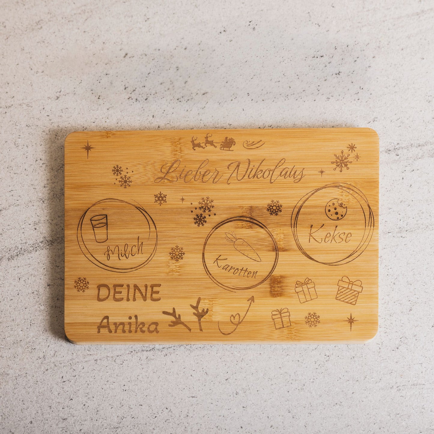 Schneidebrett Nikolaus/Santa